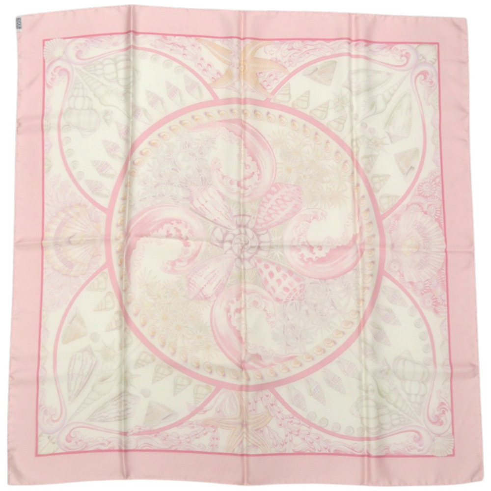 HERMES Pink Silk Scarf - Picture 3 of 6